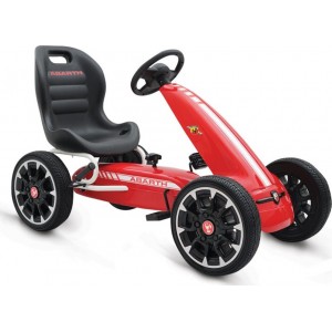 Παιδικό Αυτοκινητάκι Go Kart Abarth 500 Assetto Red με πετάλια και τροχούς EVA 3800146242695 