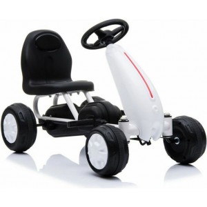 Παιδικό Αυτοκινητάκι Go Kart με πετάλια EVA Wheels Blaze B001 White 3800146242985