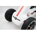 Παιδικό Αυτοκινητάκι Go Kart Abarth 500 Assetto White με πετάλια και τροχούς EVA 3800146242718