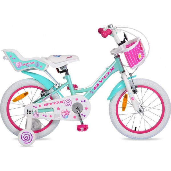 Παιδικό ποδήλατο Byox Cupcake 16" Τιρκουάζ 3800146200855